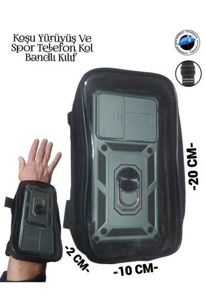 SEVBAGS Koşu Yürüyüş Ve Spor Kol Bandı Telefon Cüzdanlı Kılıf