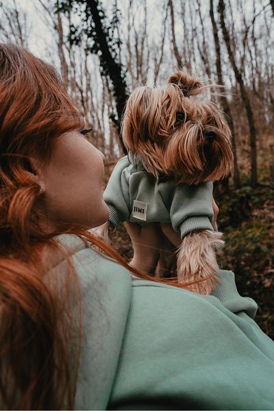 JIMI FOR ALL MINT Green Embroidered Pet Sweatshirt