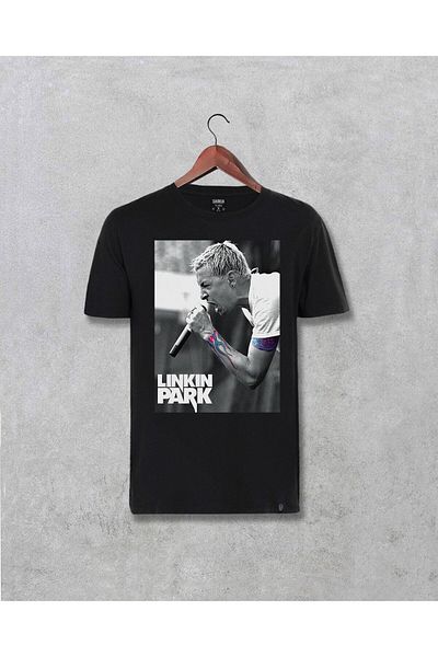 Pisa Art Tricou unisex cu imprimeu Linkin Park Chester Bennington