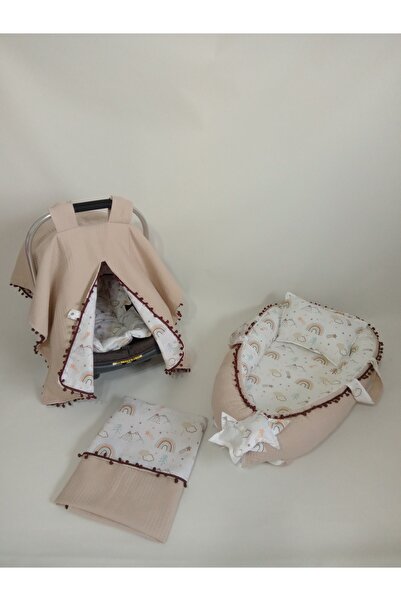 Wenaris غطاء عربة الأطفال مزدوج الجوانب، وسادة عربة الأطفال، Babynest وبطانية