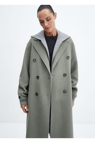 MANGO Woman Handmade oversize wool coat