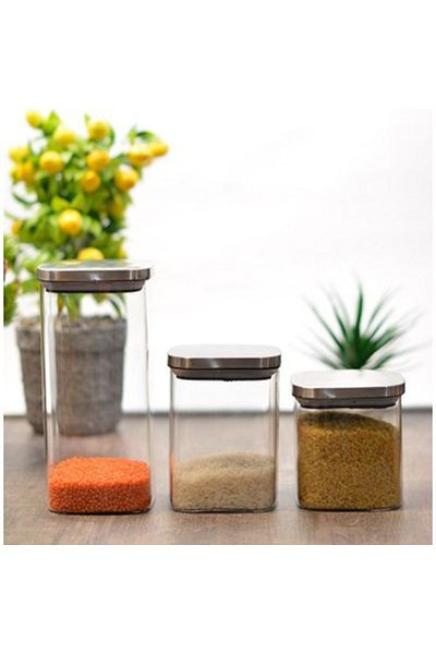 BALSA Glass Jar with Steel Lid 700 ml