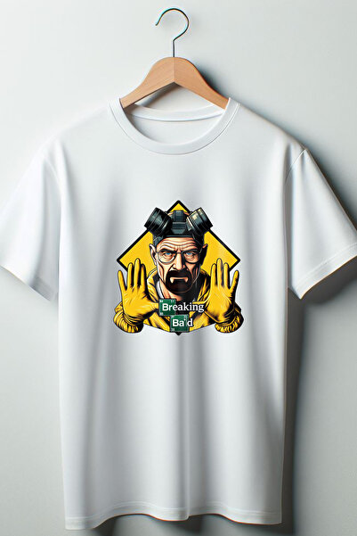 Vordevia Breaking Bad Štampano Bela Oversize kroj okrugla kragna Majica