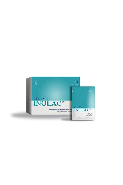 Creavit Inolac ® Inositol, Alpha-lactalumin and Chrome Food Supplement with Folic Acid - 30 Sachets