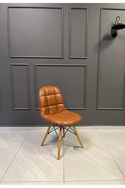 You Furnitures Sandalye - Metal Çerçeveli Sandalye - Masif Yemek Odası Sandal...