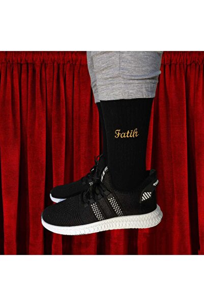 OX Kişiye özel isim veya harf nakışlı çorap