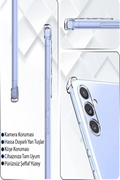 CaseArt Tecno Camon 19 Cover Camera Protected Airbag Antishock Corner Protected Transparent Silicone Case