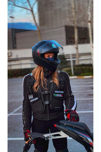 EASTERN SPİRİT R1 PRO SERIES BLACK REFLECTOR VEST BAG WITH 2 PATCH GIFT