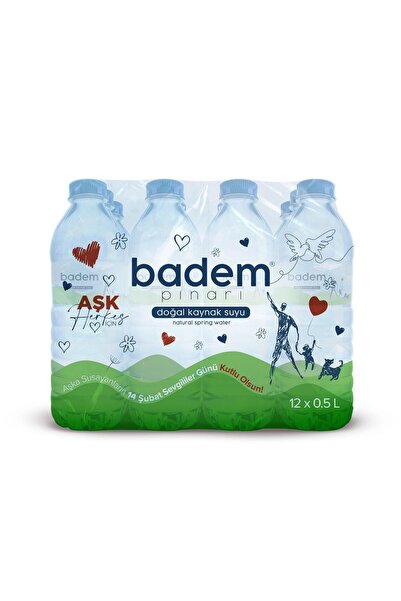 BADEMPINARI 500 ml Pet Su – 12’li Standart Paket | Badem Pınarı