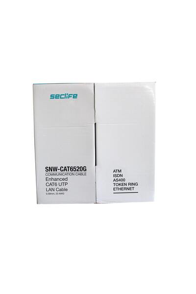 SECLIFE كابل SNW-C6520G 23AWG UTP بطول 305 متر Cat6