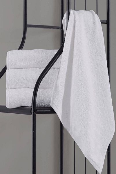 Mira Home Σετ 4 πετσετών χεριών προσώπου Βαμβακερό σετ πετσετών μονόχρωμο χωρίς σχέδια 50x90 cm
