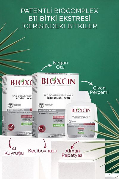 Bioxcin Genesis 3-Piece Shampoo Set - for Dry and Normal Hair, 300 ml