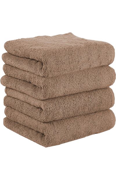 Mira Home Комплект от 4 памучни кърпи за лице, едноцветни, 50x90 см