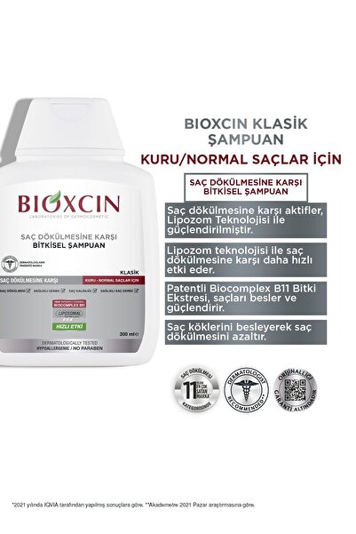 Bioxcin Genesis Kuru Ve Normal Saçlar Için Şampuan 3 X 300 ml