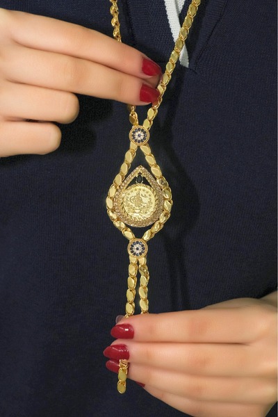 aytekgold Reşat Tuğralı Pullu Kolye