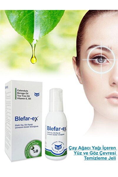 Blefarex Çay Ağacı Yağı Içeren Göz Çevresi Ve Yüz Yıkama Jeli 100ml