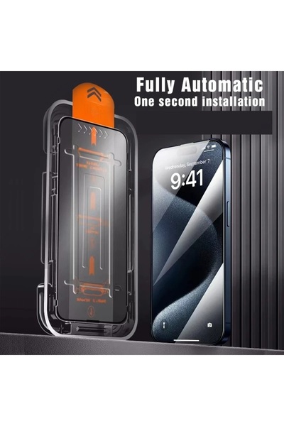 PSGT Apple iPhone 14 Pro Max Magic Uygulama Aparatlı Tam Kapatan Ekran Koruyu...