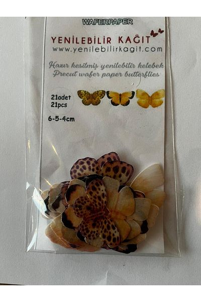 Yenilebilir Kağıt Wafer paper Ready Cut Butterflies