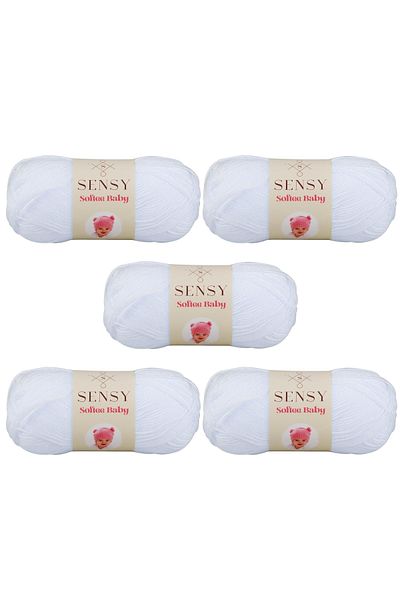 SENSY Softee Baby Hand Knitting Yarn Blanket Yarn Baby Yarn Cardigan Sweater Yarn Vest Yarn Scarf Beanie Booties Yarn