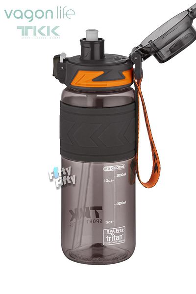 Vagonlife TKK 600 ML Dual Use Tritan Water Bottle with Straw/Comfortable Drinking Bpa Free with Carrying Strap FFTKK1019