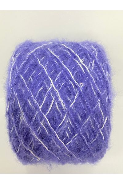 göçer Purple moher white silver glitter sequin yumps 100g