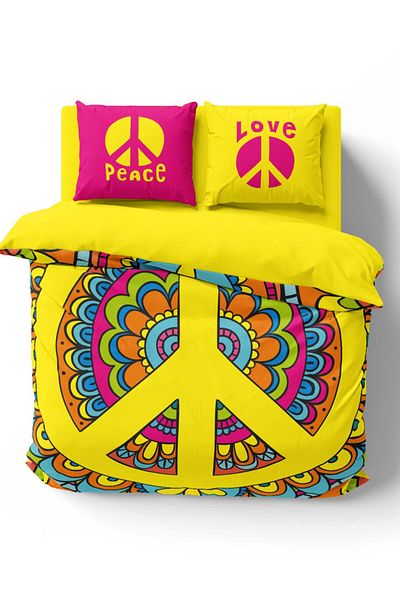 Helen George Σετ Παπλωματοθήκη Peace Διπλό