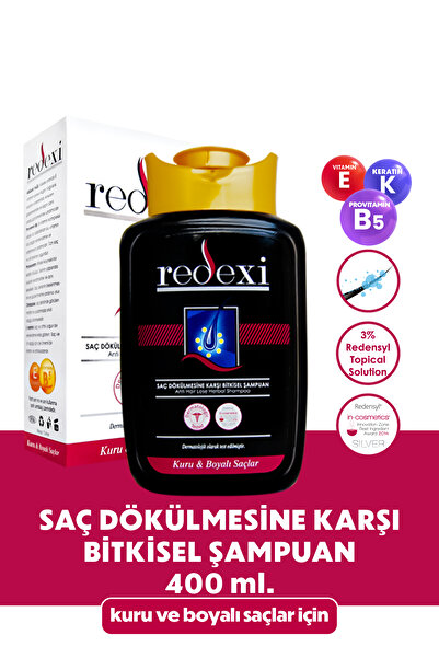 Redexi Saç Dökülmesine Karşı Bitkisel Şampuan Kuru Ve Boyalı Saçlar 400 Ml