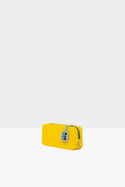 Bagmori Yellow Women's Scented Rectangular Silicone Bag M000008411