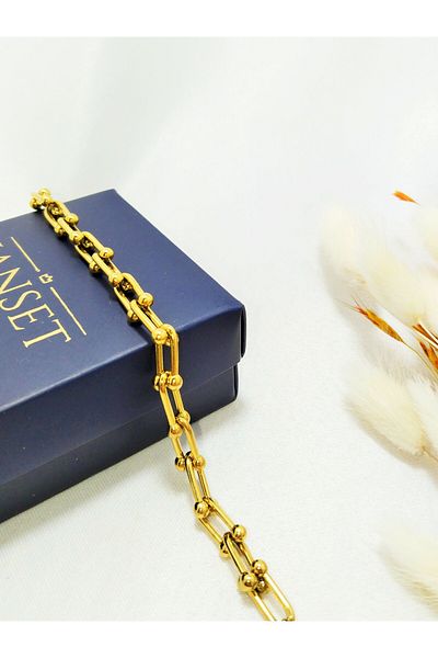 Janset Pop Model Steel Bracelet - 316L Tarnish-Free Surgical Steel Bracelet