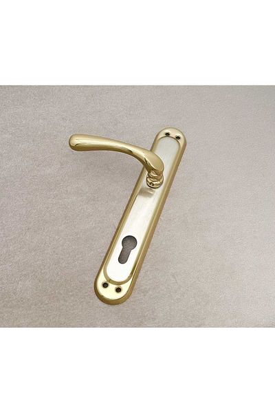 KOLDOOR Sultan Titanium Satin Mirrored Yale Steel Door Handle Left Push One Way