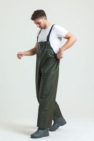 T Rain Khaki Color Waterproof Gardener Jumpsuit and Trousers Set