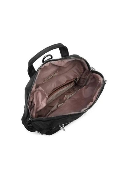 Marka 21-k Barcelona 2108 Women's Satin Messenger and Backpack Black