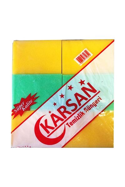 KARSAN Colorful Cleaning Sponge 12 Pack