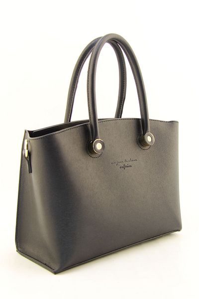 HNB Women's Black Multi-Compartment Classic Handbag