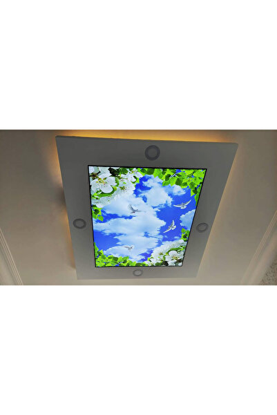 poster marketi Oturma Gergi Tavan Modelleri