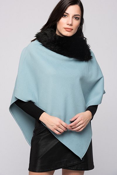 Pitti Poncho pentru femei Baby Blue 70057..