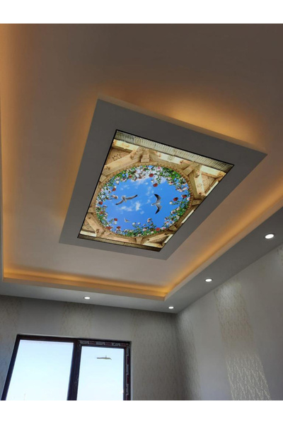 poster marketi Oturma Gergi Tavan Modelleri