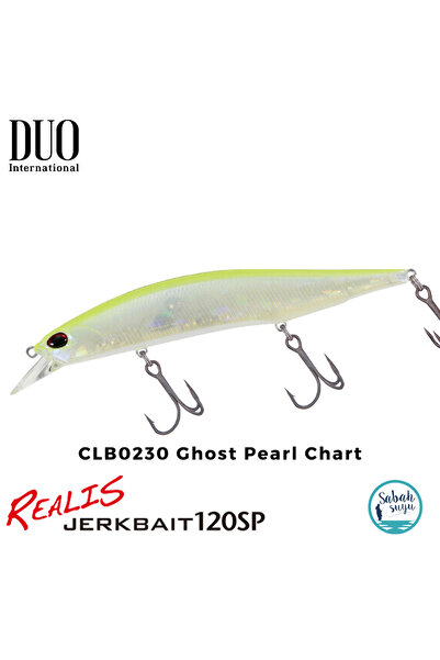 Duo Realis Jerkbait 120SP CLB0230 Ghost Pearl Chart