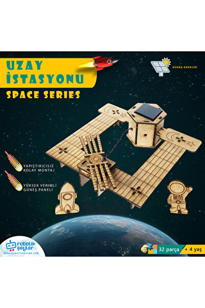 robotikşeyler Uzay İstasyonu Güneş Enerjili Stem Seti