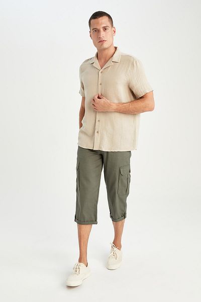 DeFacto Cargo Pocket Belt Detailed Capri šortky