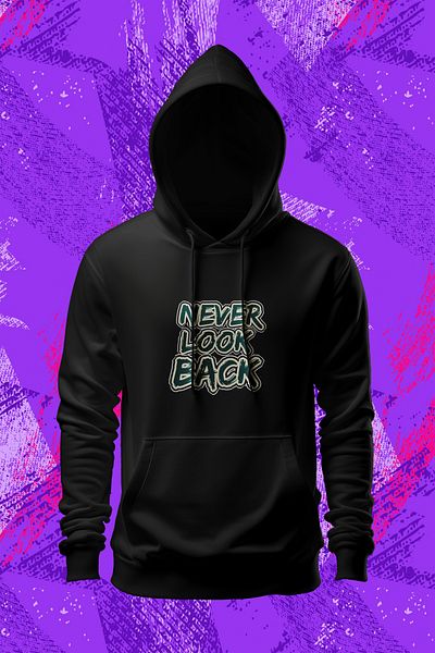 dimensions Суичър с качулка Unesix Never Look Back 3 Thread