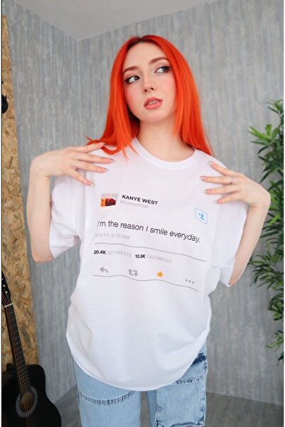 Gofeel Kanye West Detail Unisex Oversize Kalıp T-Shirt