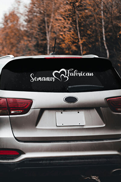 STİCKERCI BEY Düğün Nişan Söz Araba Arkası Yazısı Kişiselleştirilebilir Stick...