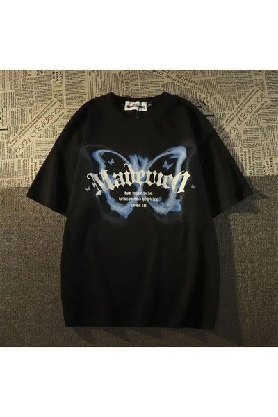 Gofeel Madewco Butterfly Detail Unisex Oversize Fit T-Shirt