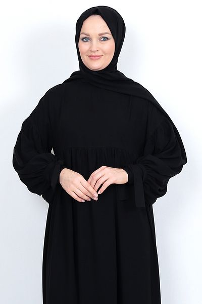 MARQUANT Μακρύ φόρεμα Hijab με κορδόνι με φερμουάρ γιακά