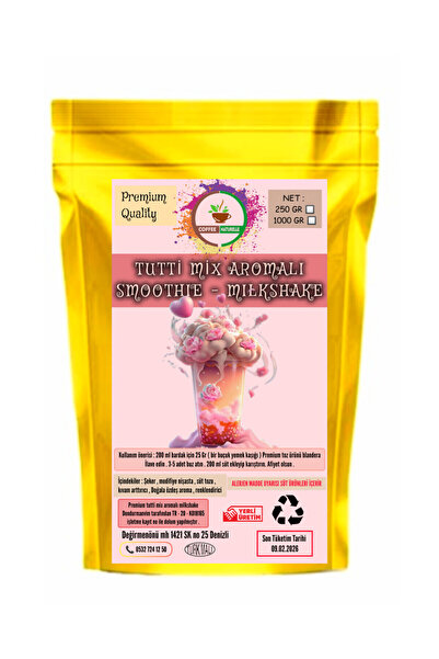coffee Naturelle Tutti Frutti Aromalı Milkshake & Smoothie 1 Kg