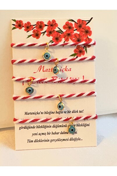 BY DİLEK ÇETİN ACCESSORY Martenicka Evil Eye Wish Luck Bracelet (2 PCS)