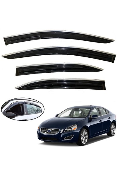 caraks Volvo S60 Kromlu Mügen Cam Rüzgarlığı 2001-2010 Arası 4 Lü Takım