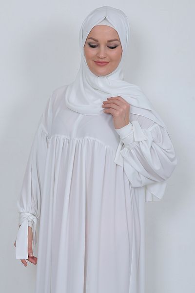 MARQUANT Μακρύ φόρεμα Hijab με κορδόνι με φερμουάρ γιακά
