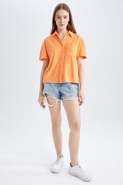 DeFacto Relax Fit Short Sleeve Shirt X8248az22sm